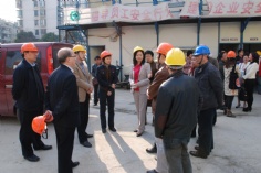 活动 2012.3.28 普陀区领导参观祥和小学工地