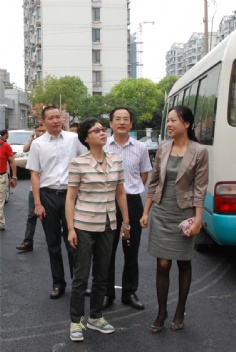 活动 2012.8.2 景莹副区长带队视察祥和小学建设情况