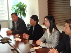 会议 2007.4.18 王总与卡尔森玛里琳总裁会面