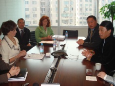 会议 2007.4.18 王总与卡尔森玛里琳总裁会面
