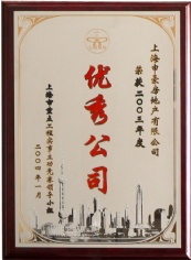申豪房产 2004.1 2003年度 优秀公司