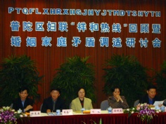 会议 2003.10 普陀区妇联“祥和热线”回顾及婚姻家庭矛盾调适研讨会