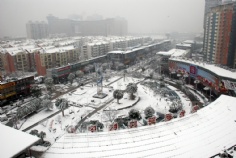 梅川路 欧亚 商业休闲街 2008.1.29 雪景