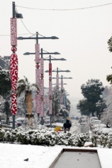 梅川路 欧亚 商业休闲街 2008.1.29 雪景