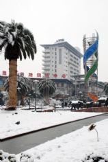 梅川路 欧亚 商业休闲街 2008.1.29 雪景
