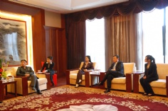 会议 访问 2009.2.12 卡尔森亚太董事总经理来访