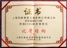 2005.3 祥和星宇 科岭建筑 优质结构