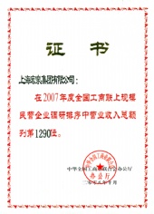 2008.10 宏泉集团 收入排名