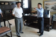 会议 访问 2009.6.4 上海市普陀区区长来访