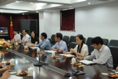 会议 访问 2009.6.4 上海市普陀区区长来访