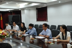 会议 访问 2009.6.4 上海市普陀区区长来访