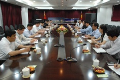会议 访问 2009.6.4 上海市普陀区区长来访