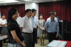 会议 访问 2009.6.4 上海市普陀区区长来访