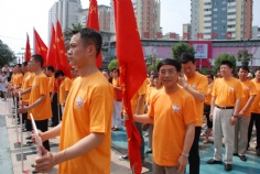 活动 2009.7.5 普陀区新的社会阶层代表人士迎世博志愿者服务队成立仪式
