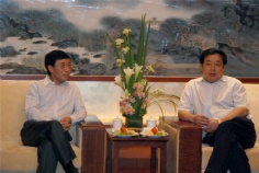 来访 2009.6.26 区委书记周国雄来宝祥调研 宝祥