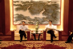 来访 2009.7.3 中共普陀区委副书记、代区长孙荣乾携区各委办局负责人视察