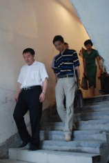 来访 2009.7.3 中共普陀区委副书记、代区长孙荣乾携区各委办局负责人视察