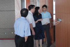 来访 2009.7.3 中共普陀区委副书记、代区长孙荣乾携区各委办局负责人视察