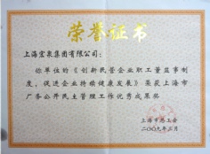 2009.3 宏泉集团 厂务公开民主管理工作优秀成果奖