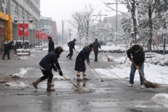活动 2011.1.20 集团员工梅川路扫雪