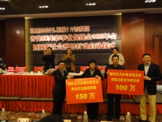 会议 2010.11 王岳祥董事长参加普陀区光彩事业促进会年会暨回报社会感恩行动启动仪式