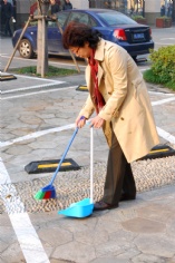 活动 2013.12.5 第一党支部打扫梅川路