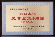 2013.8 宏泉集团 上海市民营企业100强