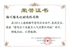 2014.12.8 梅川路 2014普陀区十佳最具人气消费休闲地