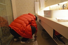 2015.12.9 第一党支部和第四党支部联合开展文明生产大扫除活动