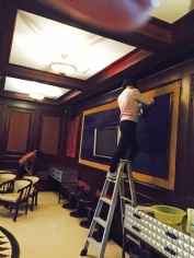 2015.12.9 第一党支部和第四党支部联合开展文明生产大扫除活动