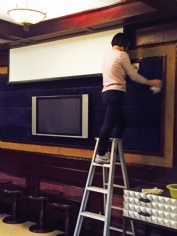 2015.12.9 第一党支部和第四党支部联合开展文明生产大扫除活动