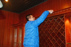 2015.12.9 第一党支部和第四党支部联合开展文明生产大扫除活动