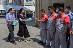 活动 2020.8.21 长征镇总工会领导来梅川路高温慰问