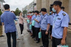 活动 2021.7.28 长征镇领导高温慰问